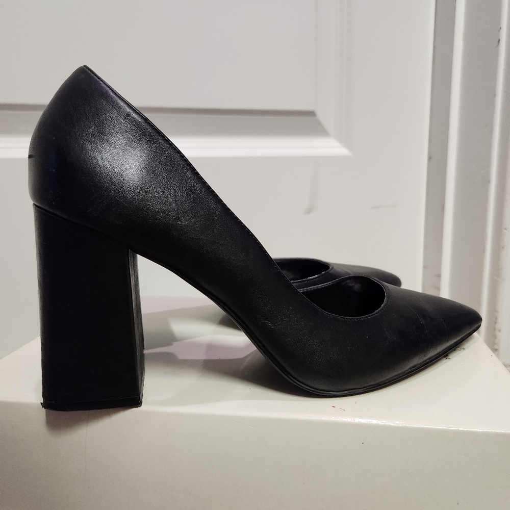 Bleecker & Bond Black Block Pumps